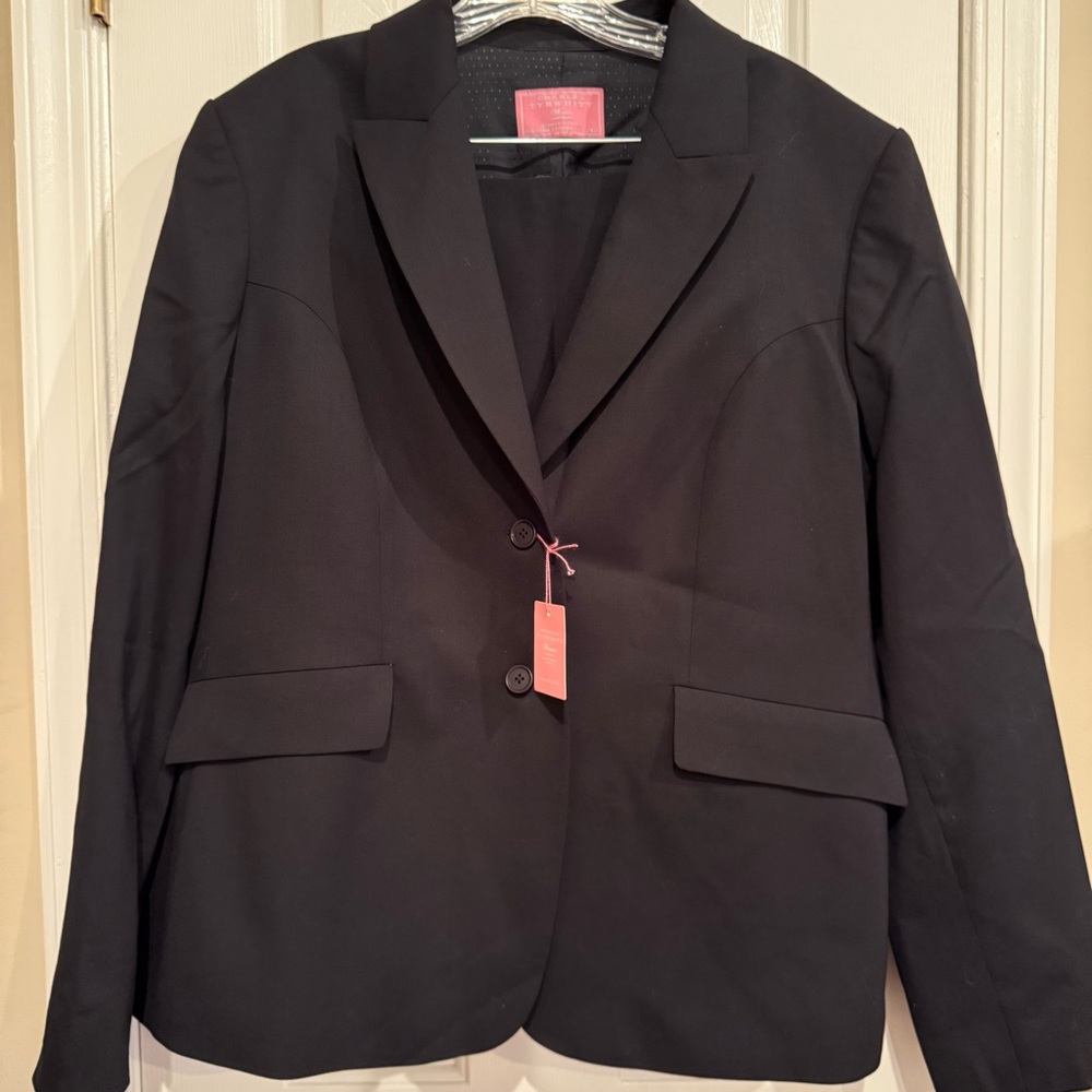 Charles Tyrwhitt Tailored Jeremy Street London Black Women's Blazer - Size20 UK